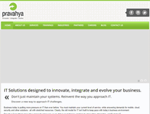 Tablet Screenshot of pravahya.com